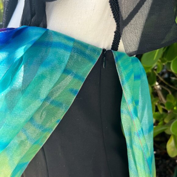 PASKAL Printed Rainbow Bubble Dress Gown Bow Straps S Pride - Picture 5 of 16